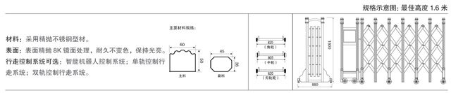不銹鋼伸縮門(mén)王者四號(hào)